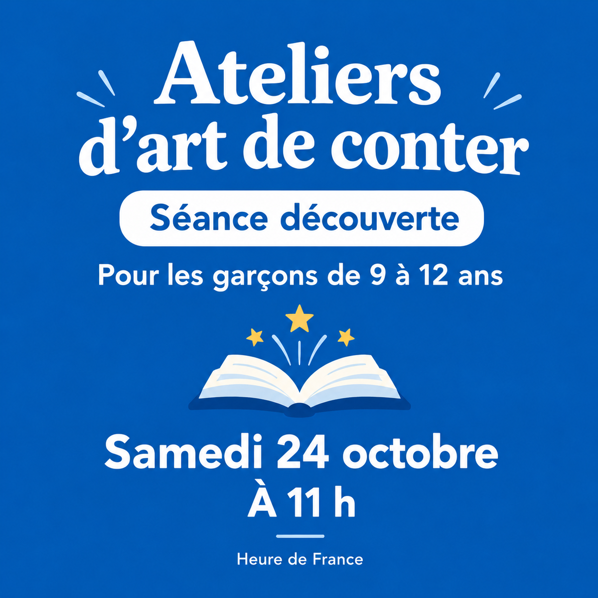 SEANCE DECOUVERTE EN LIGNE, Atelier d'art de conter