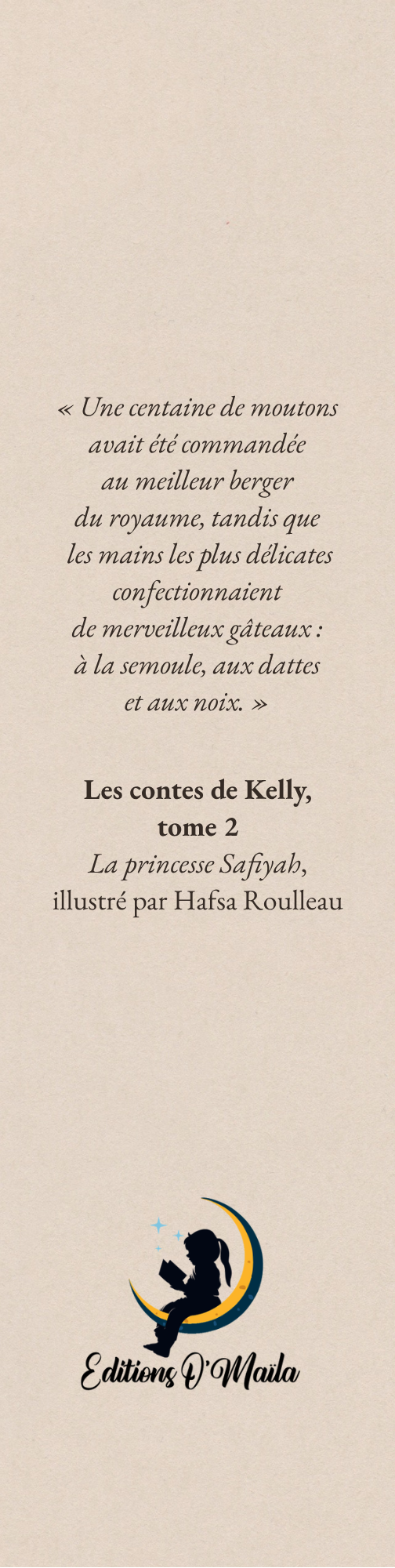 Marque-pages, La princesse Safiyah