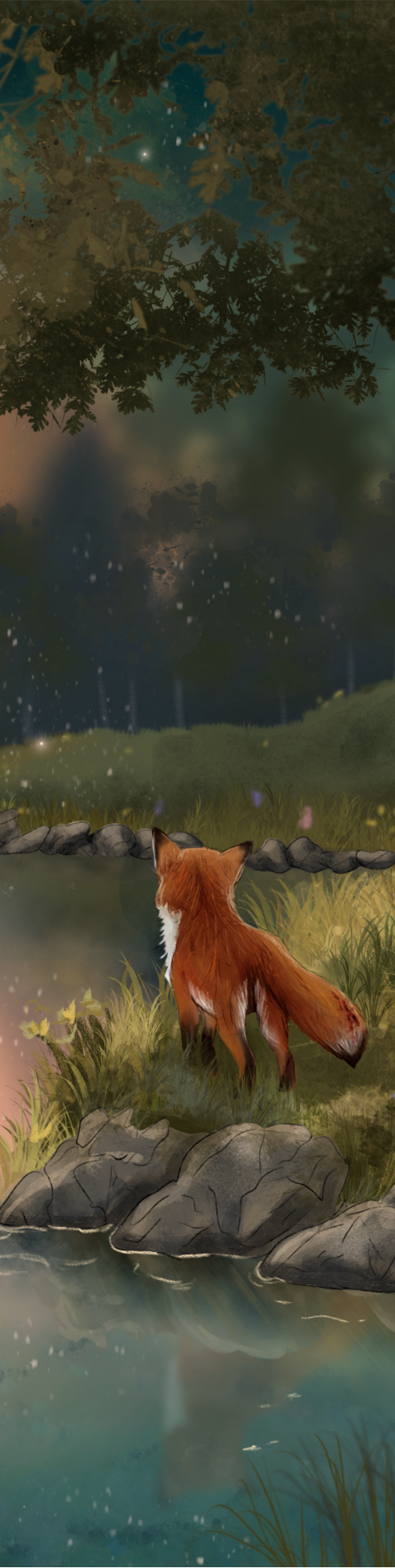 Marque-pages, Le renardeau qui se croyait grand