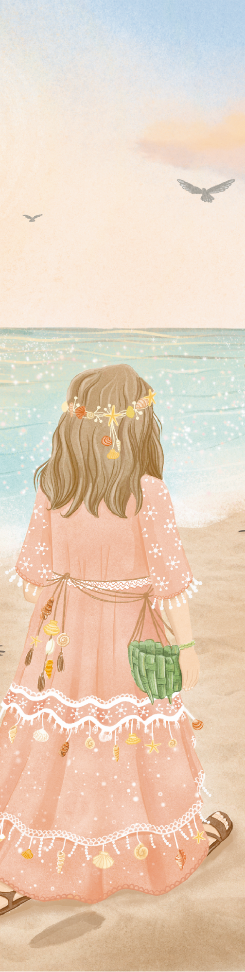 Marque-pages, Marya et les coquillages