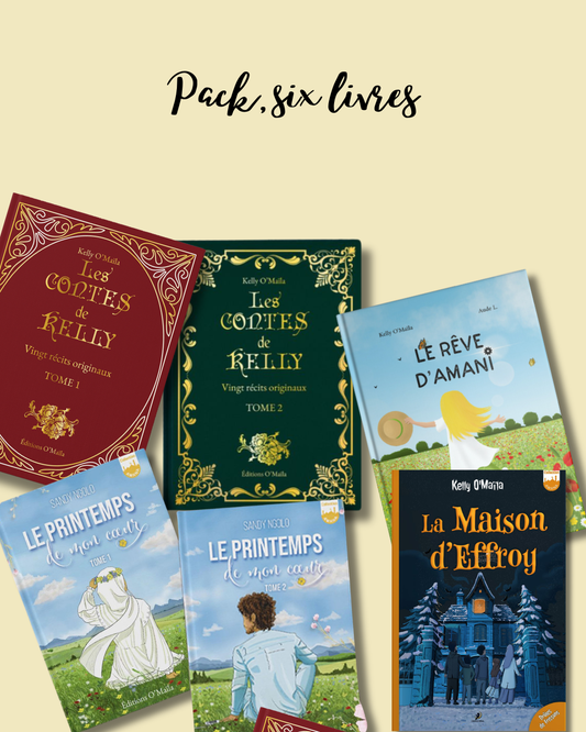 Pack, six livres
