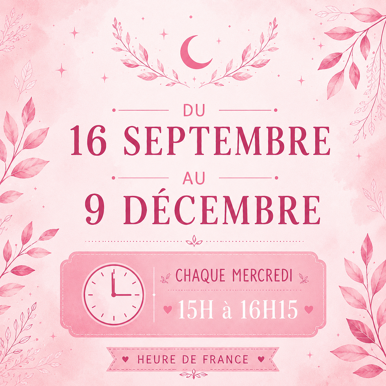 Ateliers Art de Conter EN LIGNE pour les FILLES de 8/10 ans. Merci de tout lire
