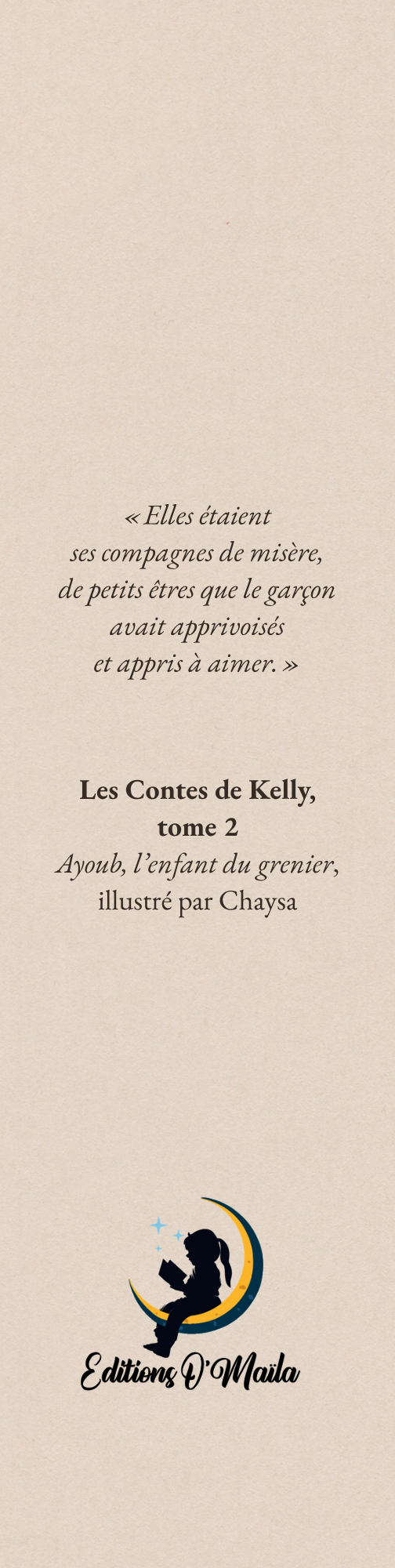 Marque-page, Ayoub, l'enfant du grenier